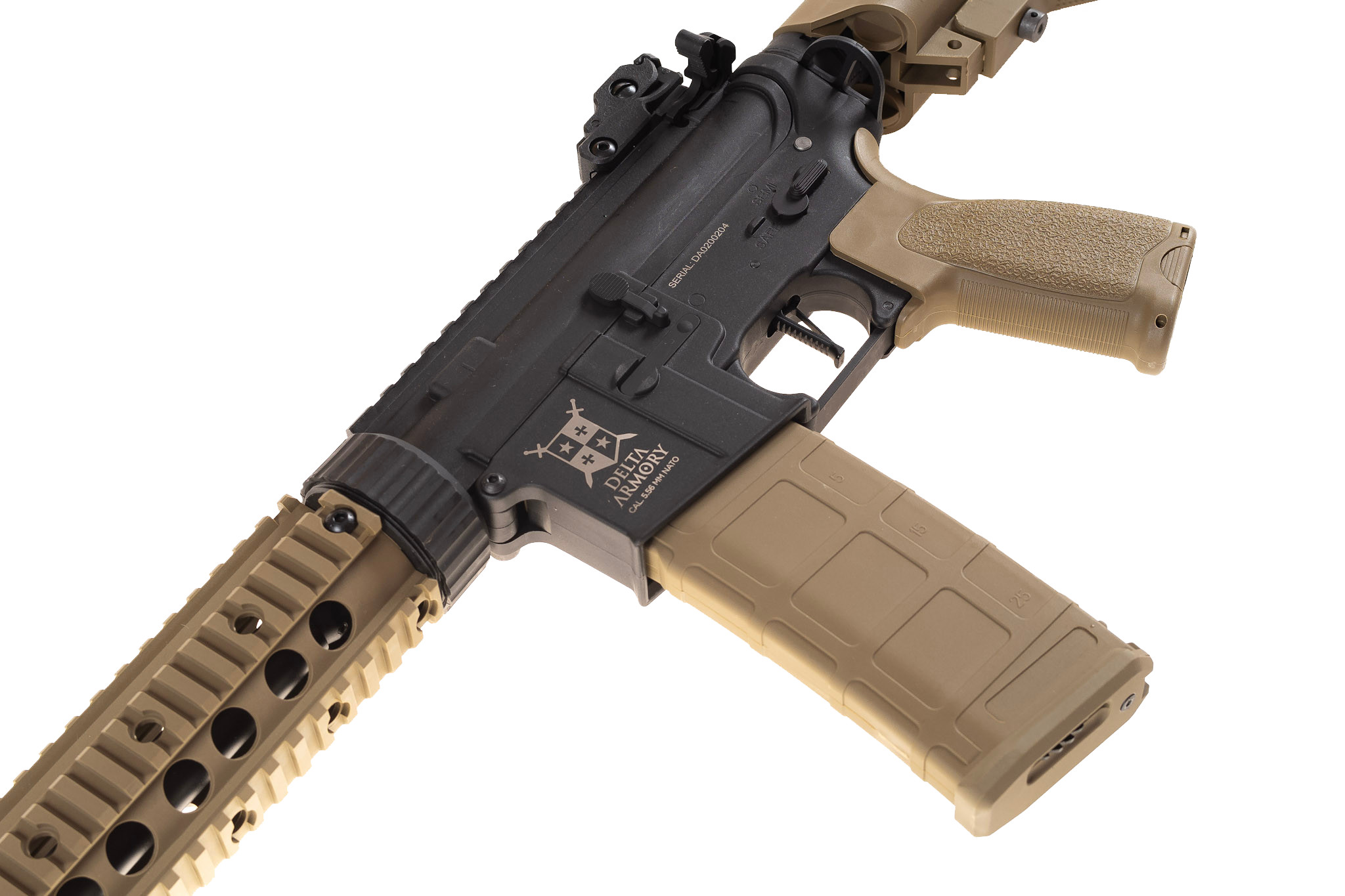 DA AR15 SILENTOPS 9” CHARLIE HALF TAN - imagine 4