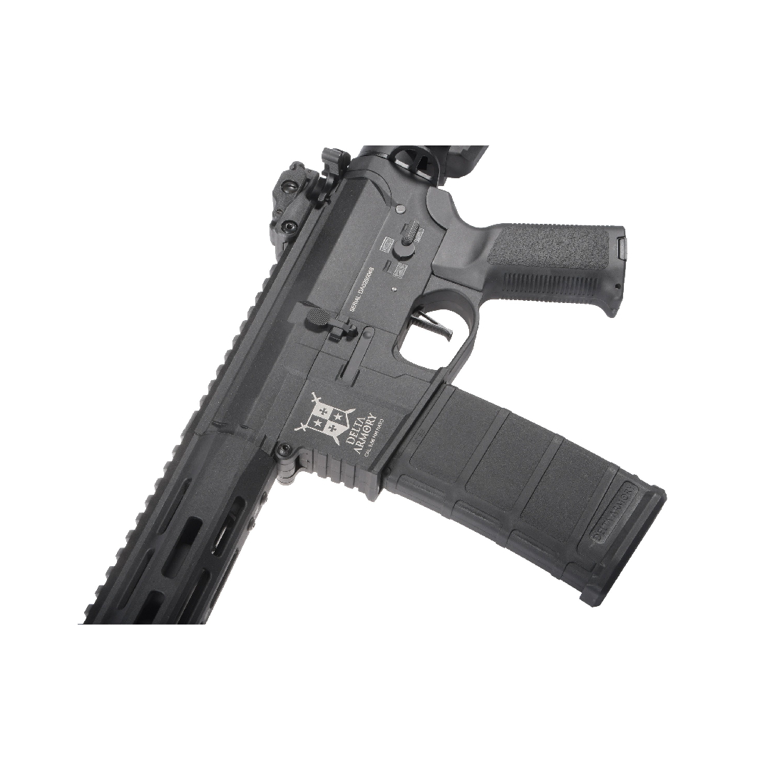 Replică airsoft M4 AR15 M-LOK 10" Charlie Black - imagine 3