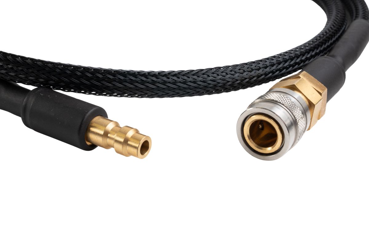 Regulator HPA FLOMAX cu furtun împletit de 39" – Mechlab - imagine 3