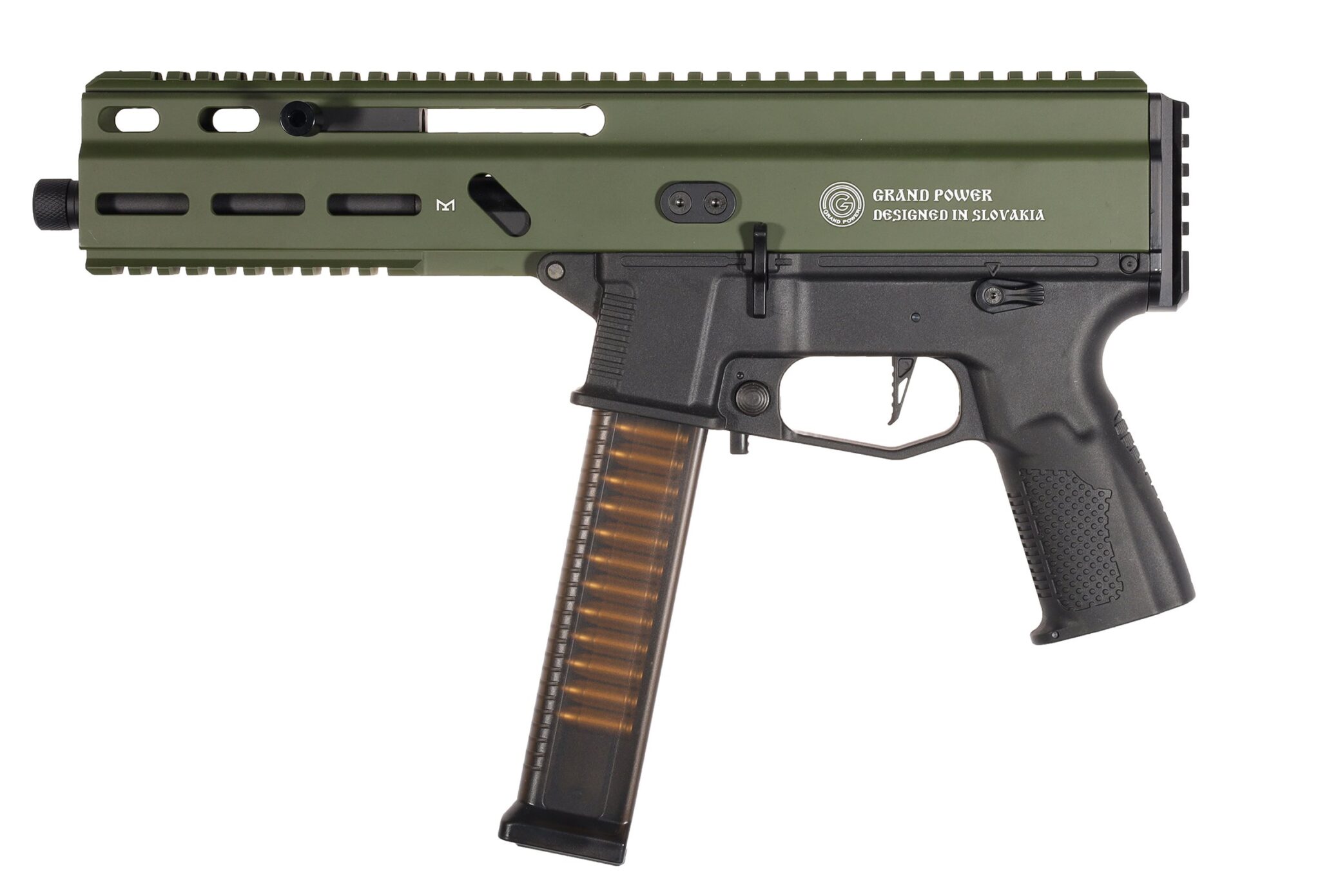 Replică airsoft STRIBOG SP10A3 Alpha Upgrade olive-black - Delta Armory