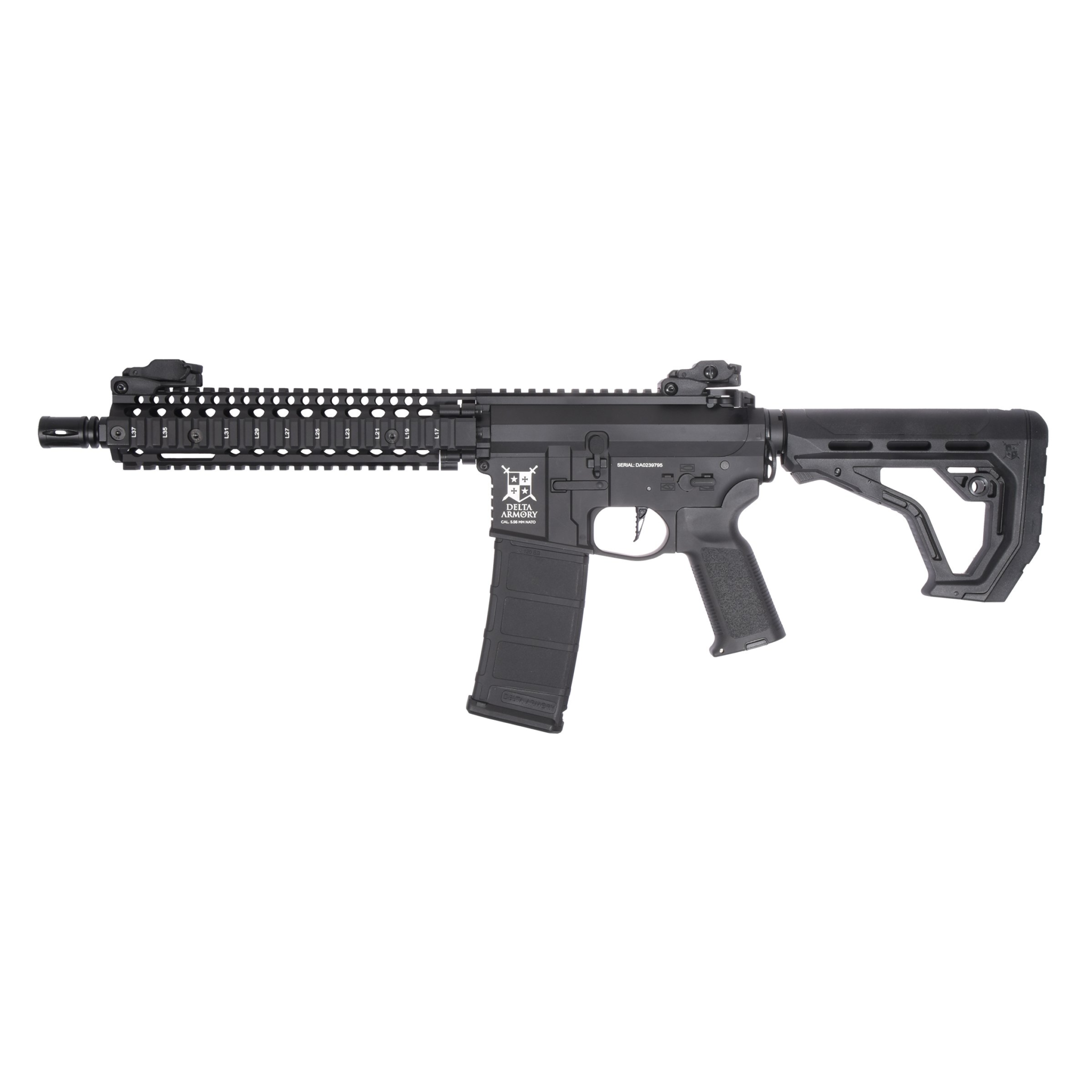 Replică airsoft AR15 MK18 Alpha EAGLE Black - Delta Armory